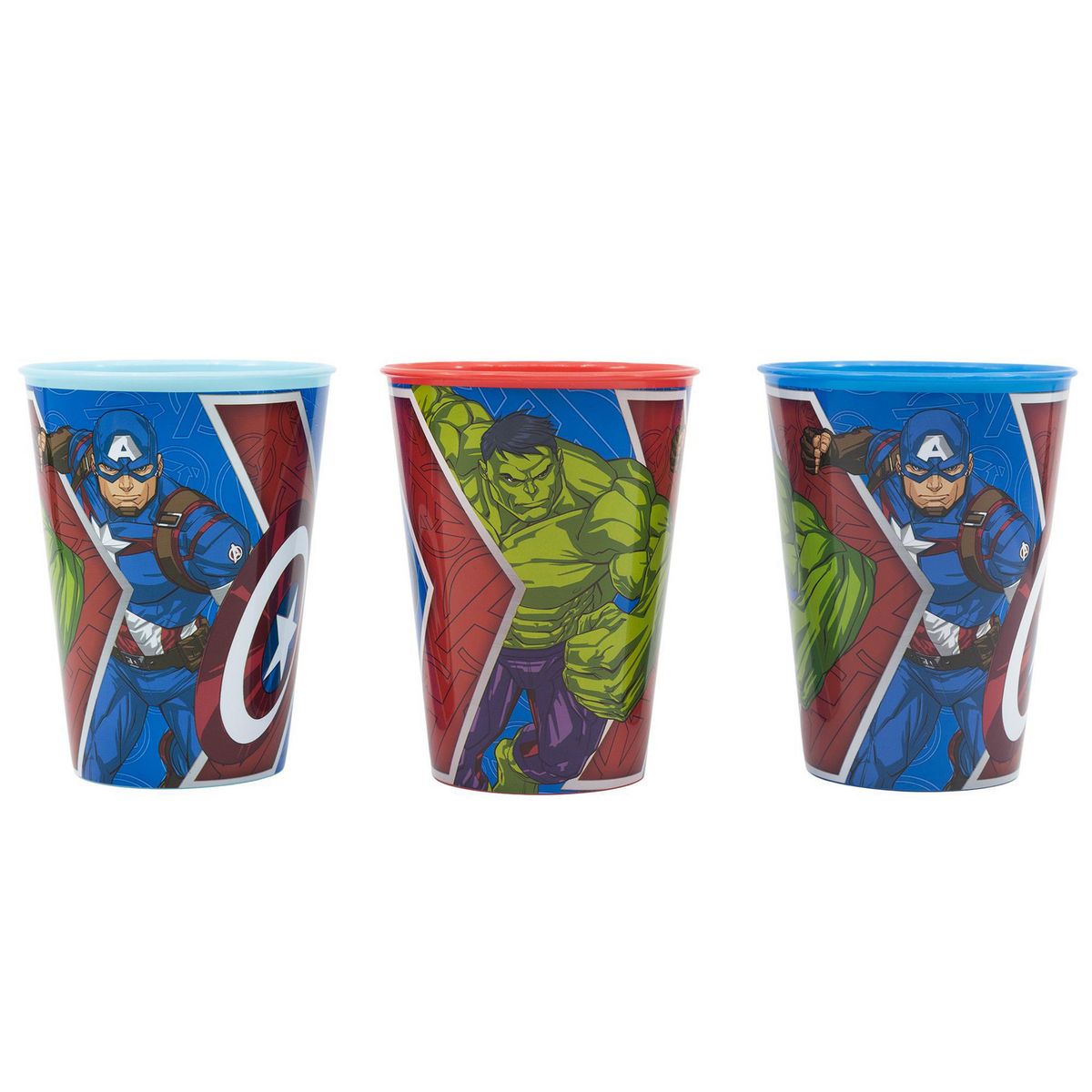 MARVEL - Set 3 Vasos Avengers