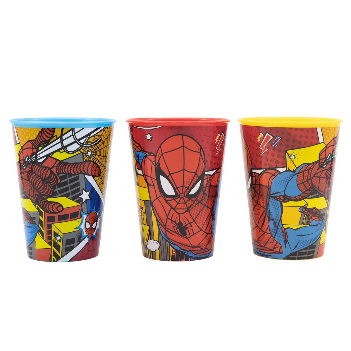 MARVEL - Set 3 Vasos Spider-Man