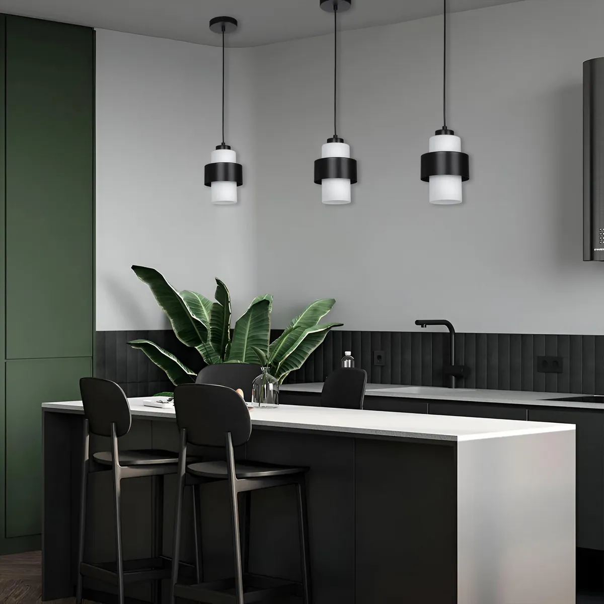 JUST HOME COLLECTION - Lámpara Colgante Naples Negro