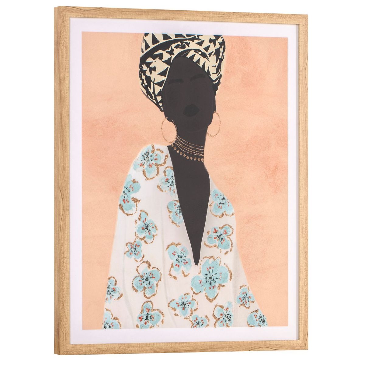 HOMY - Cuadro Cuadro Africana Pastel2 52X62