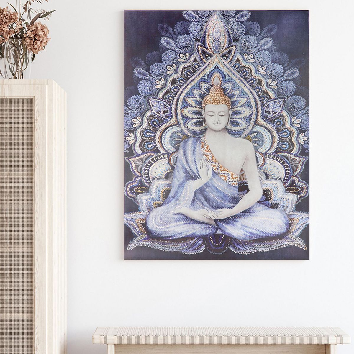 HOMY - Cuadro Canvas Buda Sequín 80x120cm