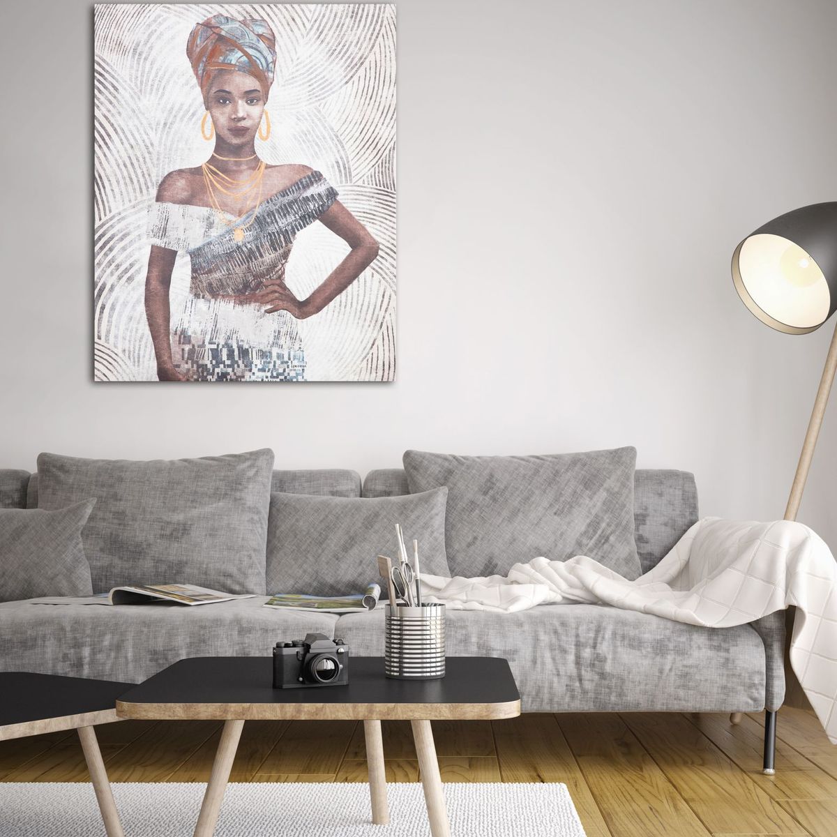 HOMY - Cuadro Canvas Africana Body 80X100 CM