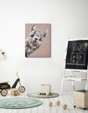 Cuadro Canvas Llama Mira 30x40cm