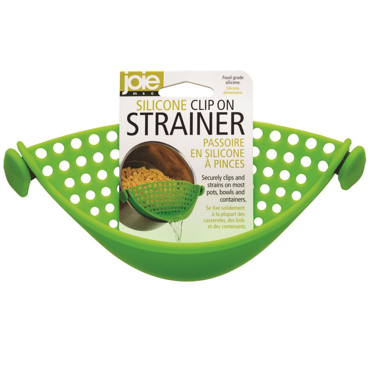 JOIE - Colador silicona con clip para olla