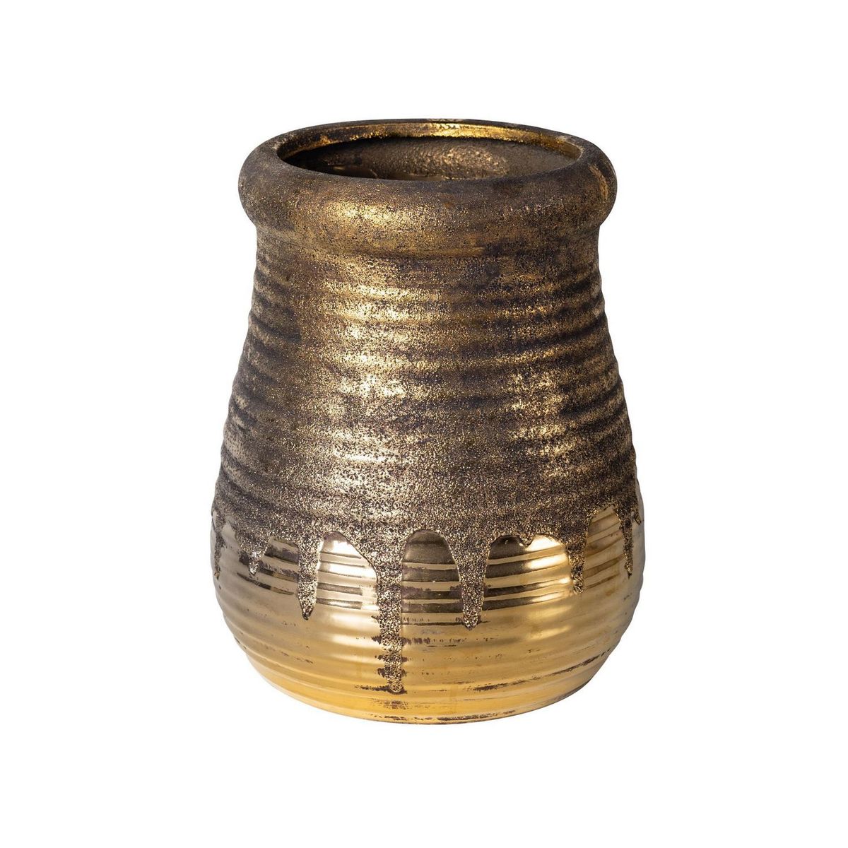 JUST HOME COLLECTION - Maceta Dorada 21x25cm