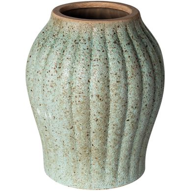 Jarr�n Verde Jaspeado 20x25cm