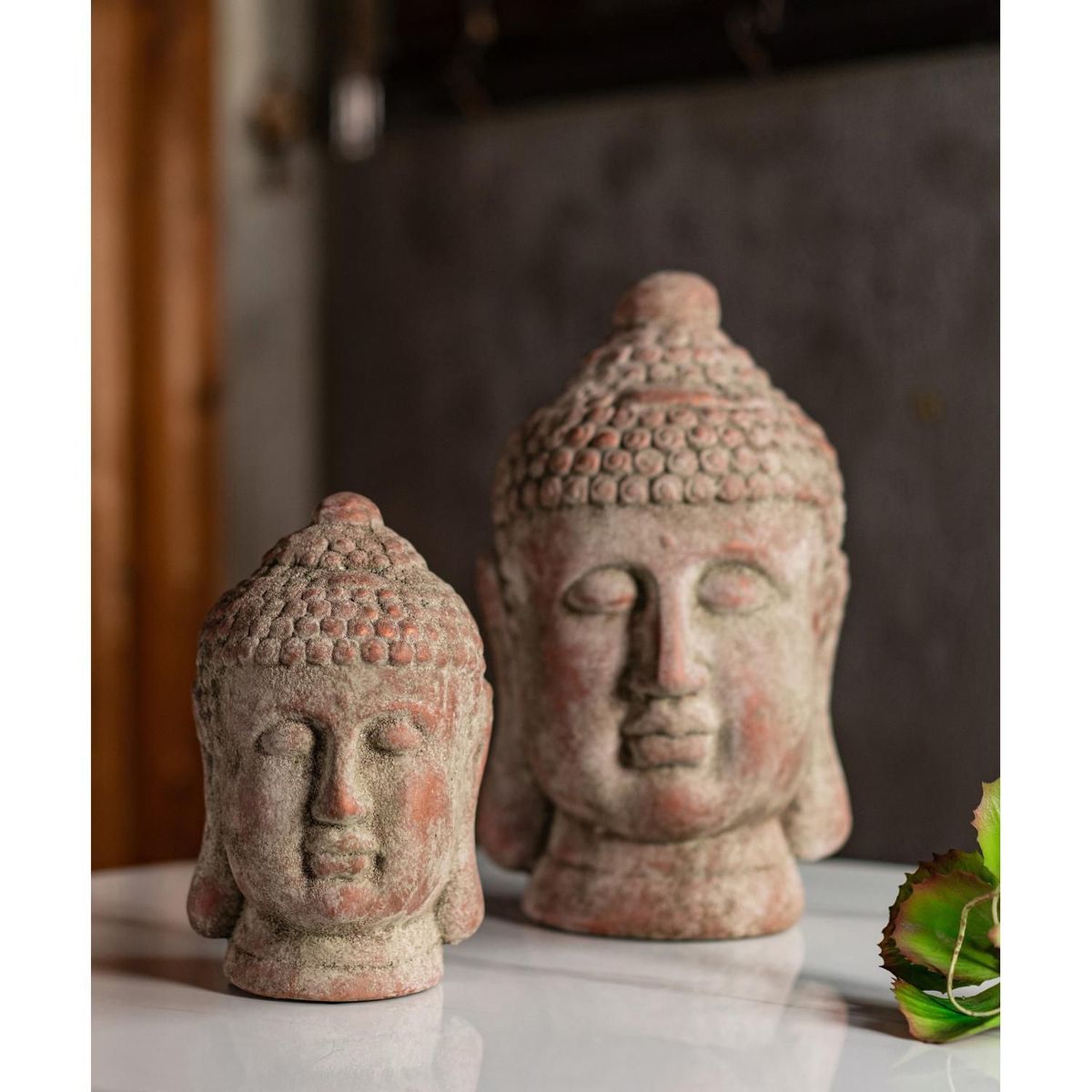 JUST HOME COLLECTION - Cabeza Budha Meditando 34cm