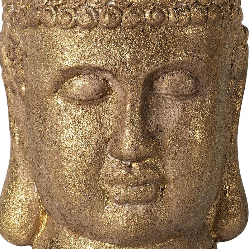 JUST HOME COLLECTION - Adorno Cabeza Budha Dorada 23cm