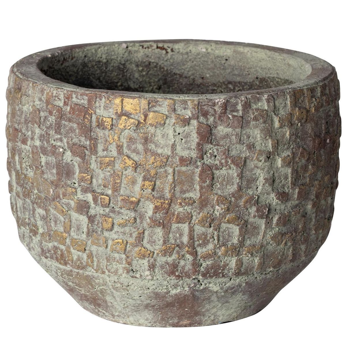 JUST HOME COLLECTION - Maceta Tipo Cemento 16x10cm