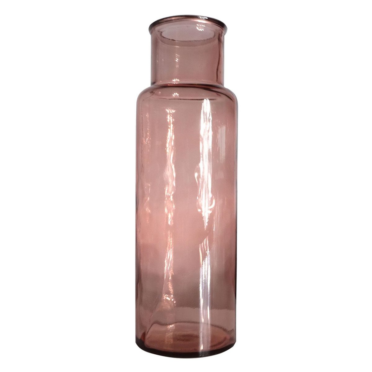 VIDRIOS SAN MIGUEL - Jarrón Noa de Vidrio Rosa 45cm