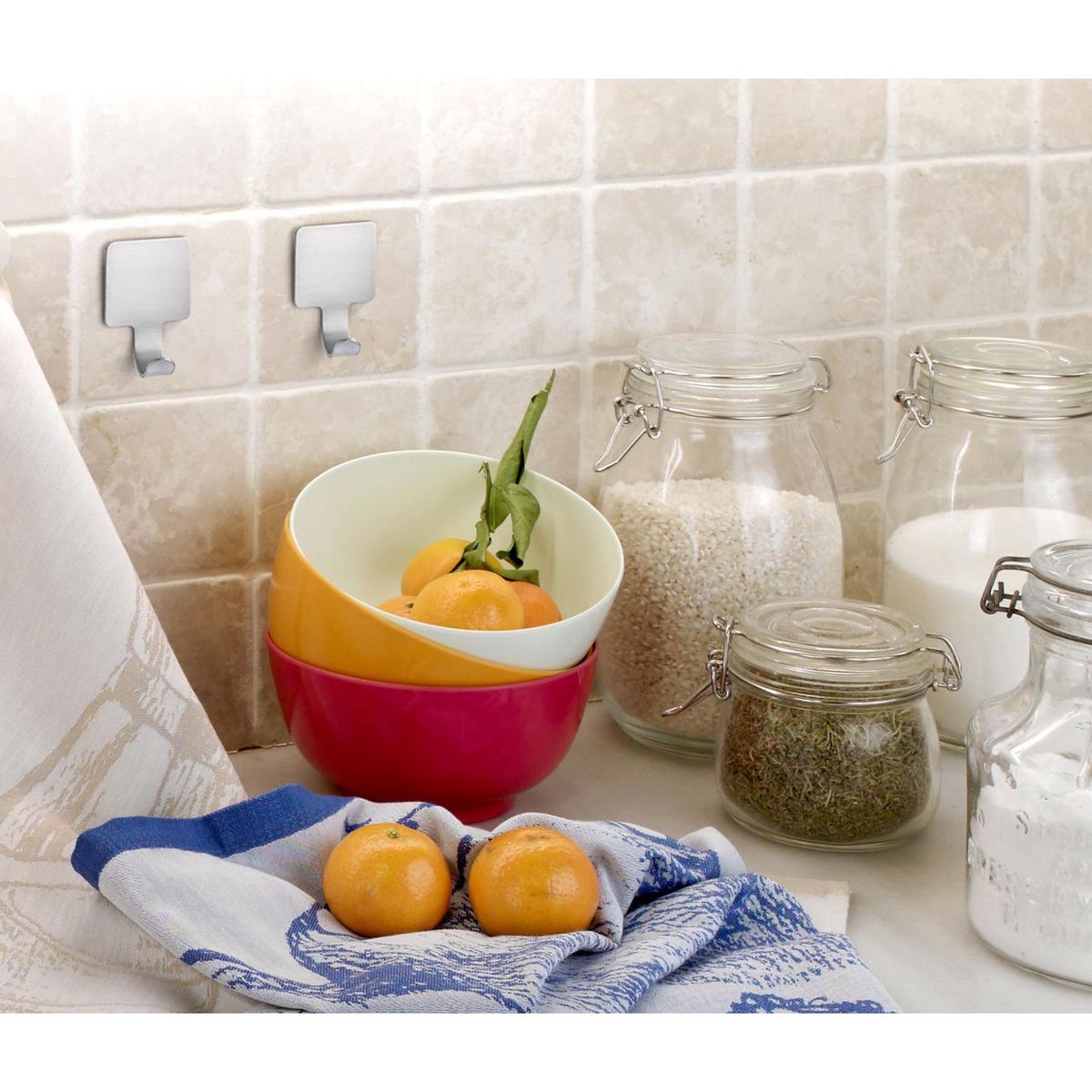 INOFIX - Colgador Adhesivo Acero