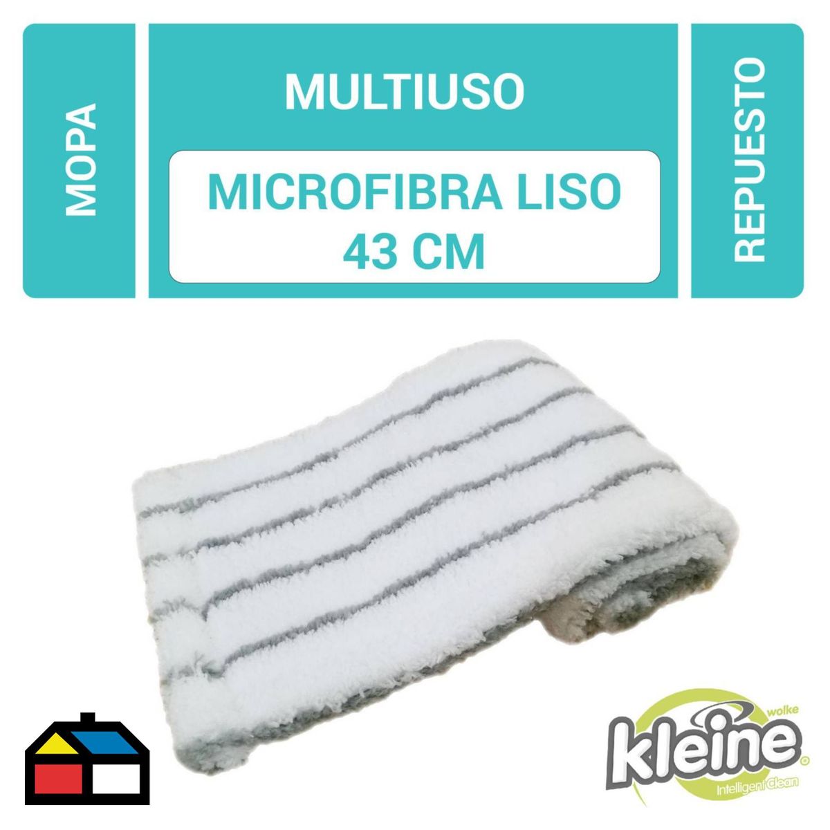 KLEINE WOLKE - Repuesto Mopa Microfibra Rayas 45cm