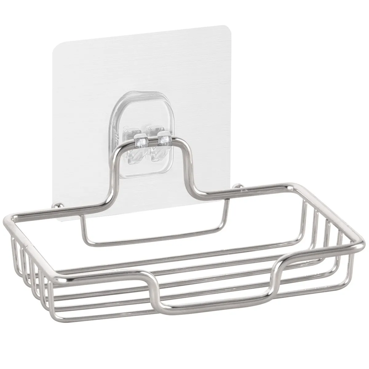 SENSI DACQUA - Jabonera Adhesiva de Baño Inoxidable