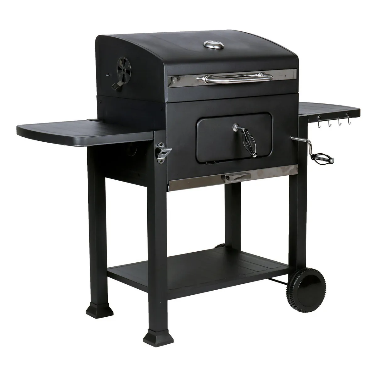 MR BEEF - Parrilla a Carbón Con Bandeja Lateral Mr Beef