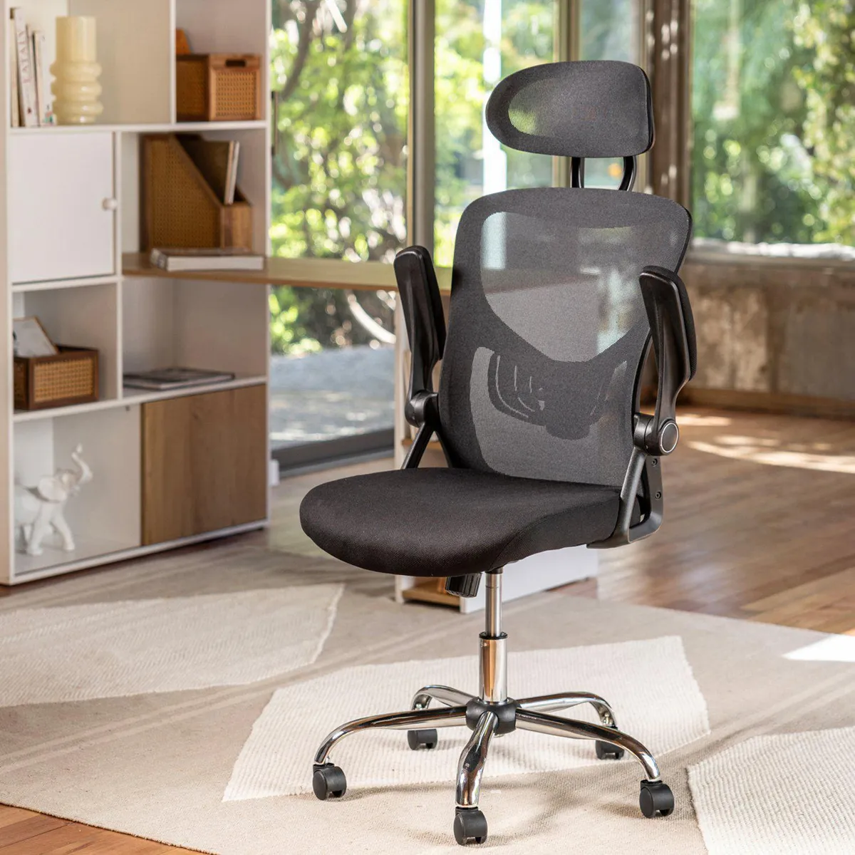 JUST HOME COLLECTION - Silla Ergonómica De Escritorio Kristen Negra