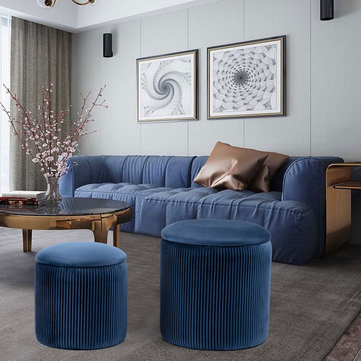 HOMY - Set 2 Puff Circular Naesala