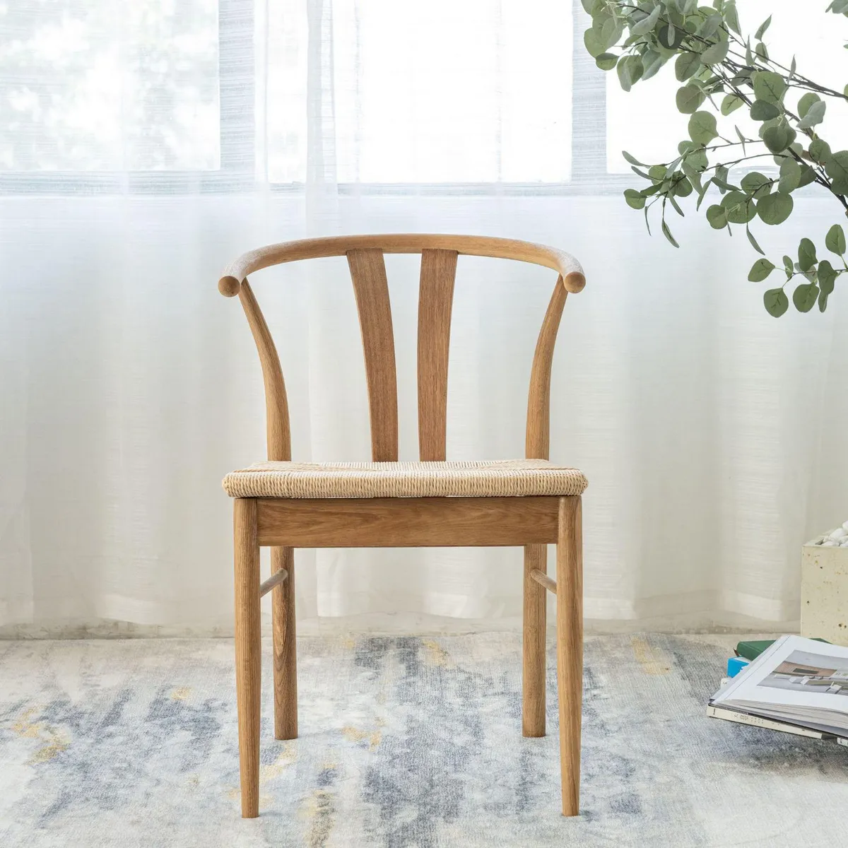 JUST HOME COLLECTION - Silla de Comedor Asento Tejido