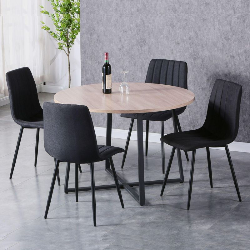 JUST HOME COLLECTION - Juego de Comedor 4 Sillas Chark