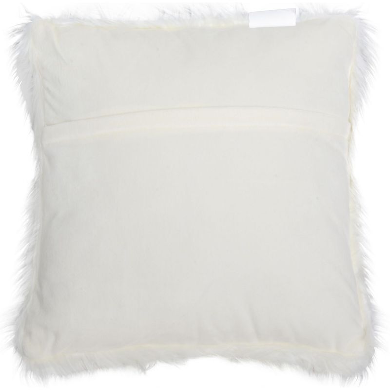 JUST HOME COLLECTION - Cojín Peludo Blanco 45x45cm