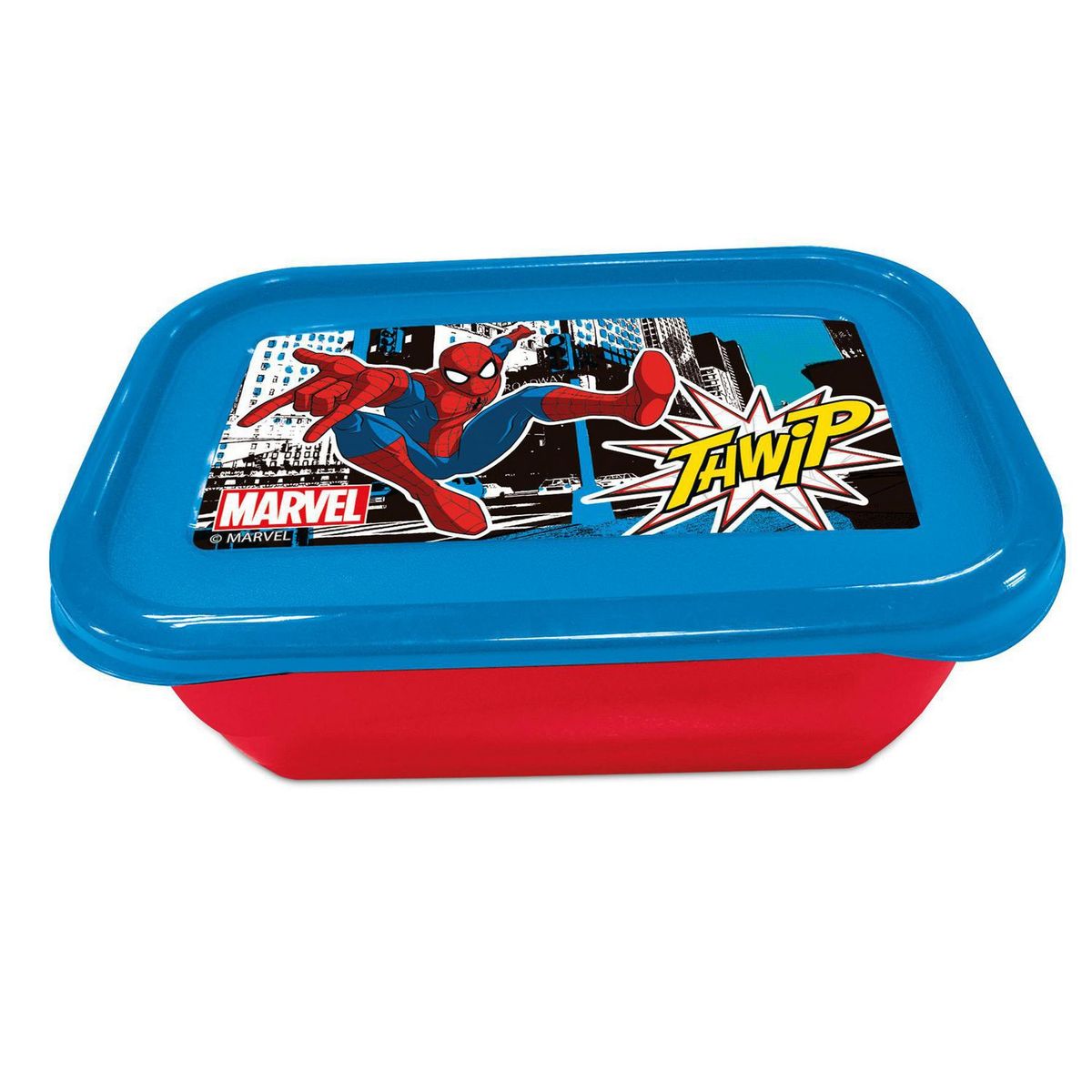 MARVEL - Set x3 Piezas Contenedor Spiderman