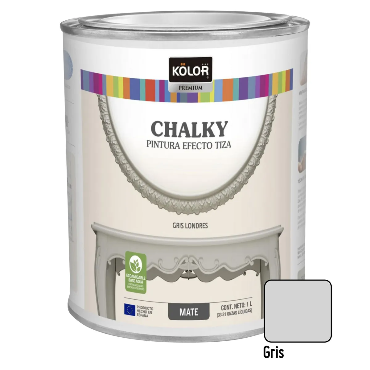 KOLOR - Kolor Chalky Brush Gris Londres 1L