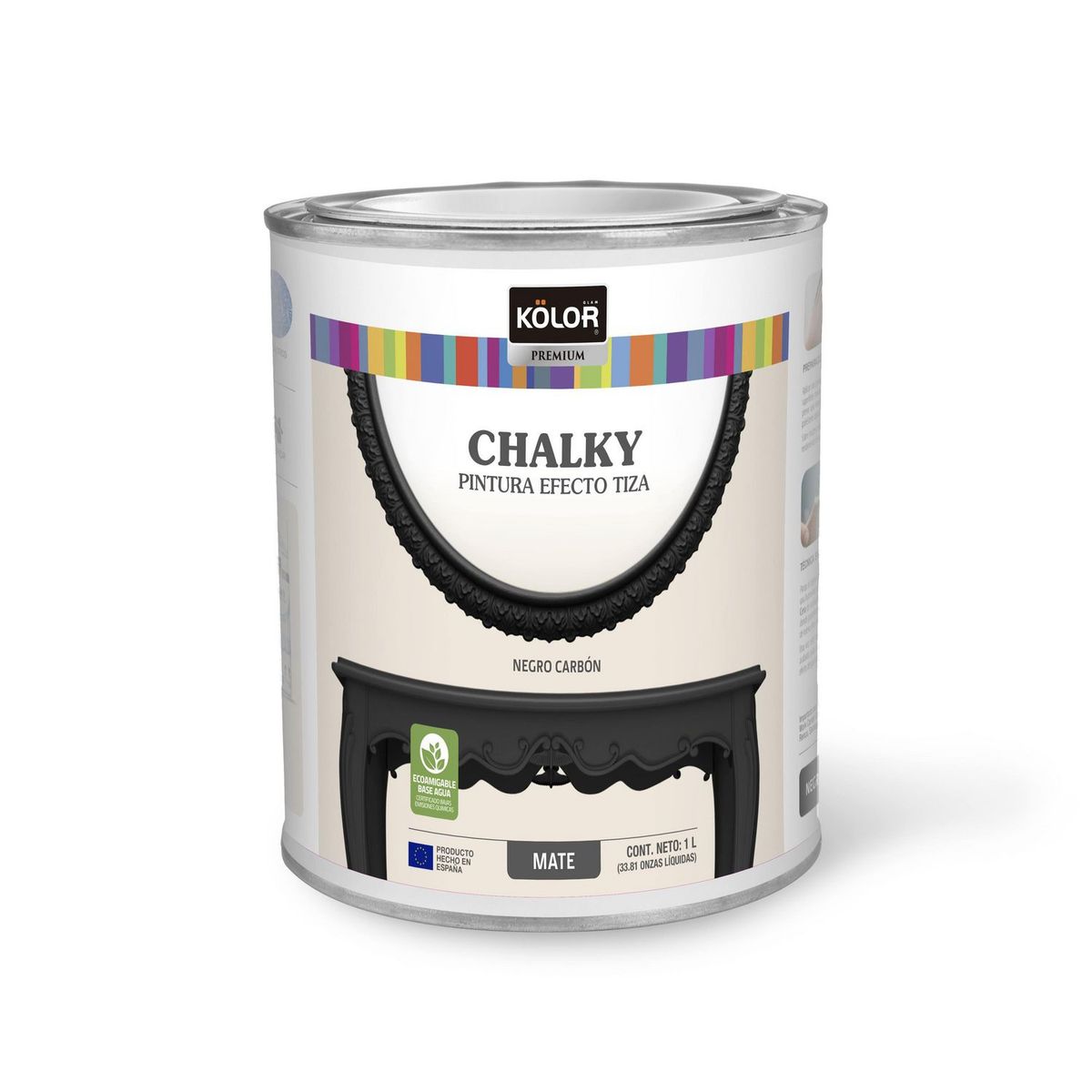 KOLOR - Kolor Chalky Brush Negro Carbón 1L