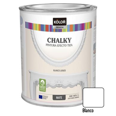 Kolor Chalky Brush Blanco Lienzo 1L