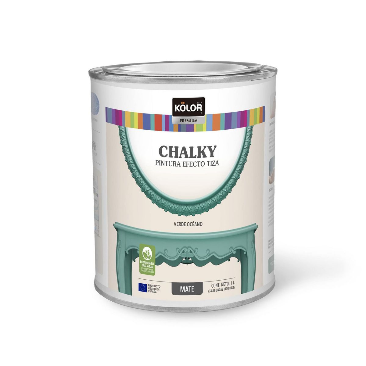 KOLOR - Kolor Chalky Brush Verde Océano 1L