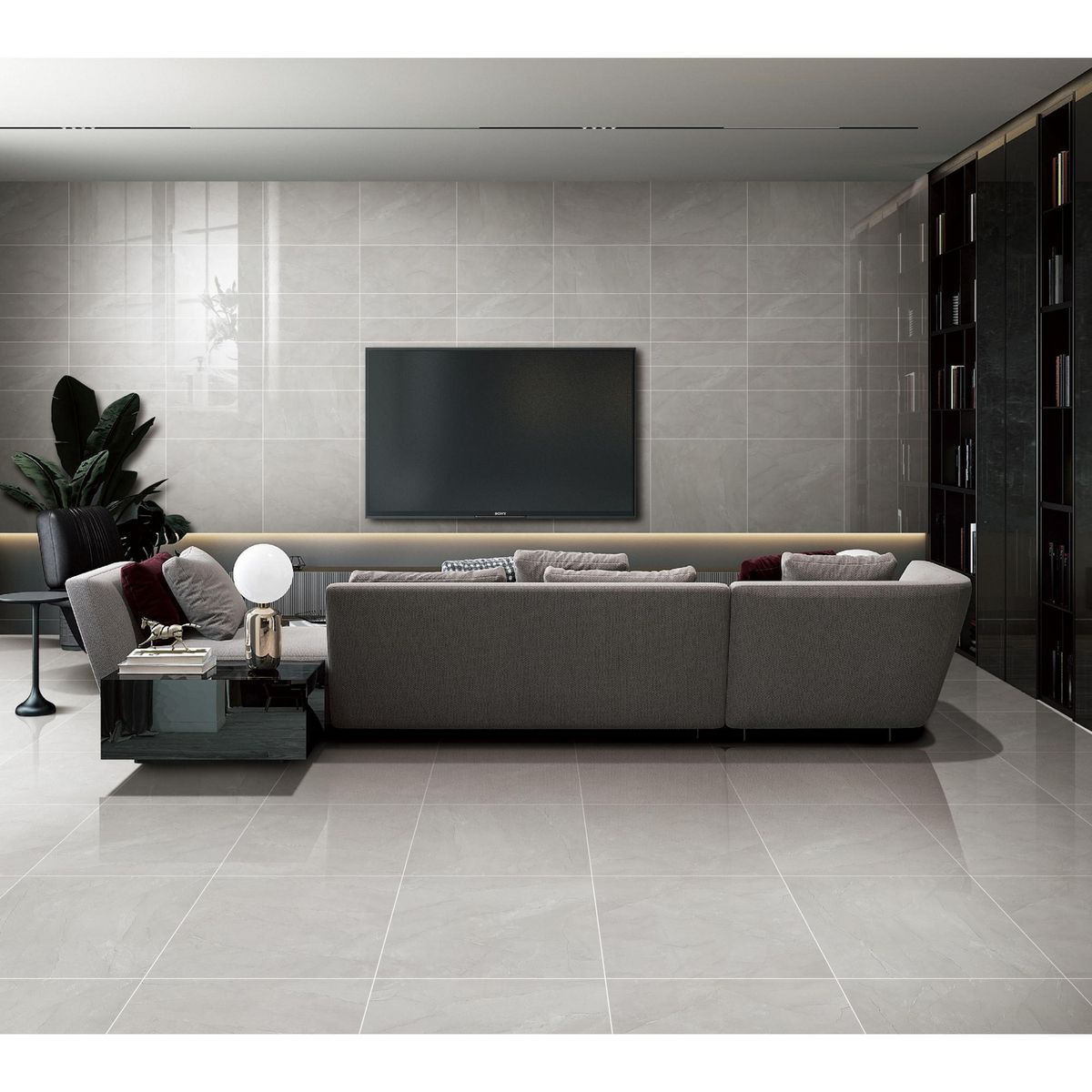 HOLZTEK - Gres Porcelanico Gris Cementicio 60x60cm 1.44m2