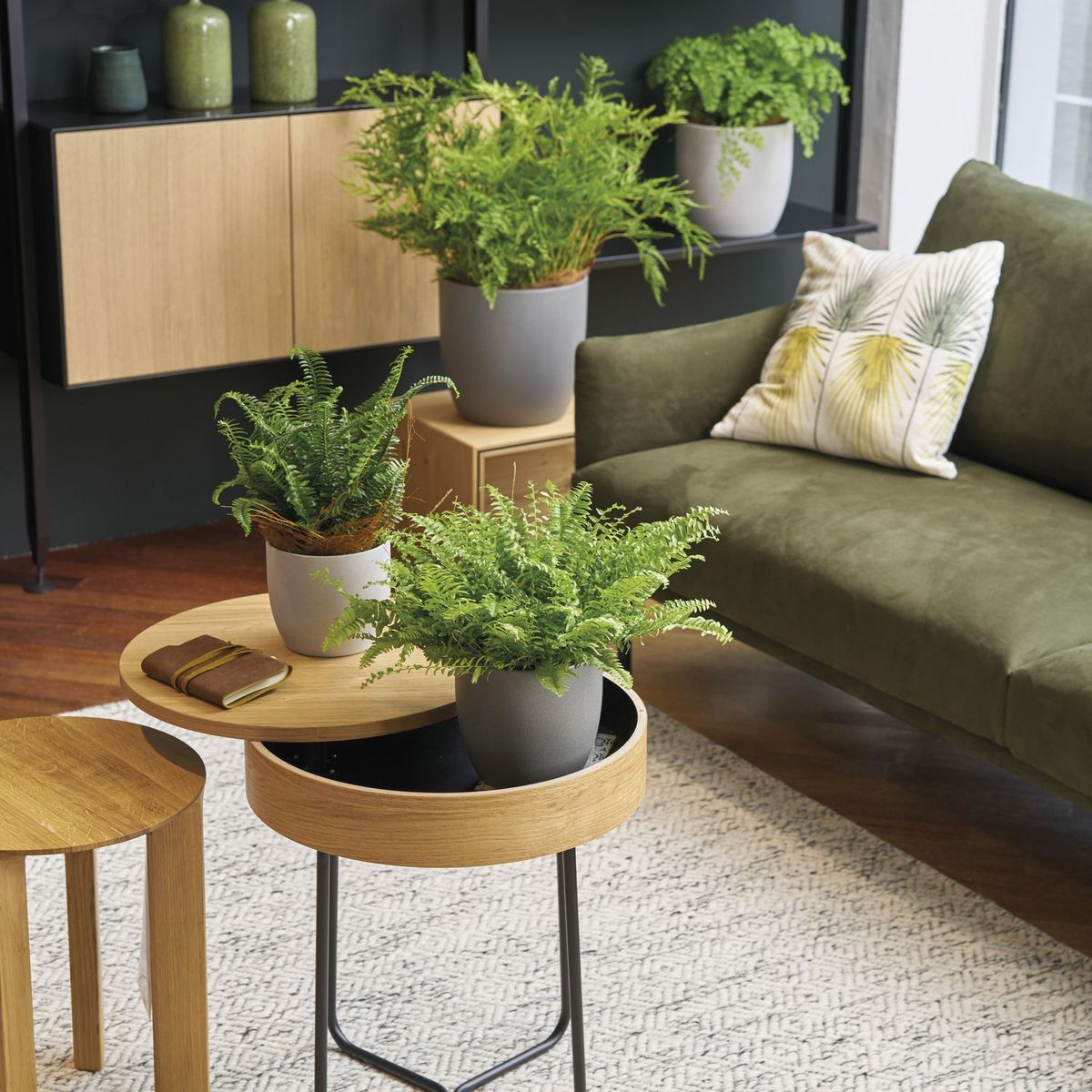 SK - Maceta Bassel Stone Gris 24cm