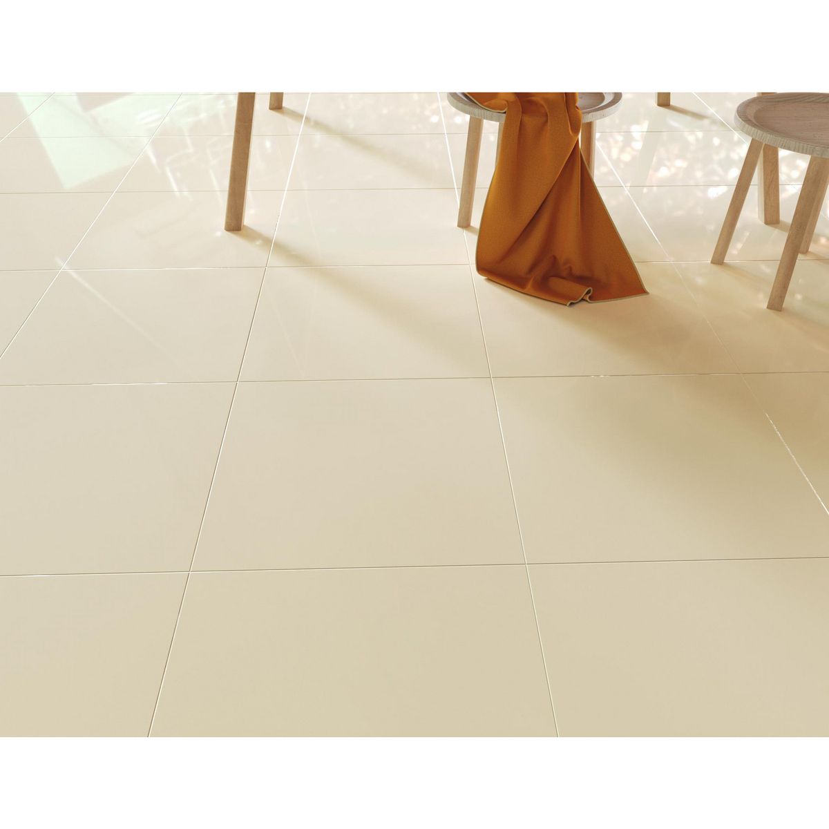 HOLZTEK - Porcelanato Beige Liso 60X60cm 1.44m2