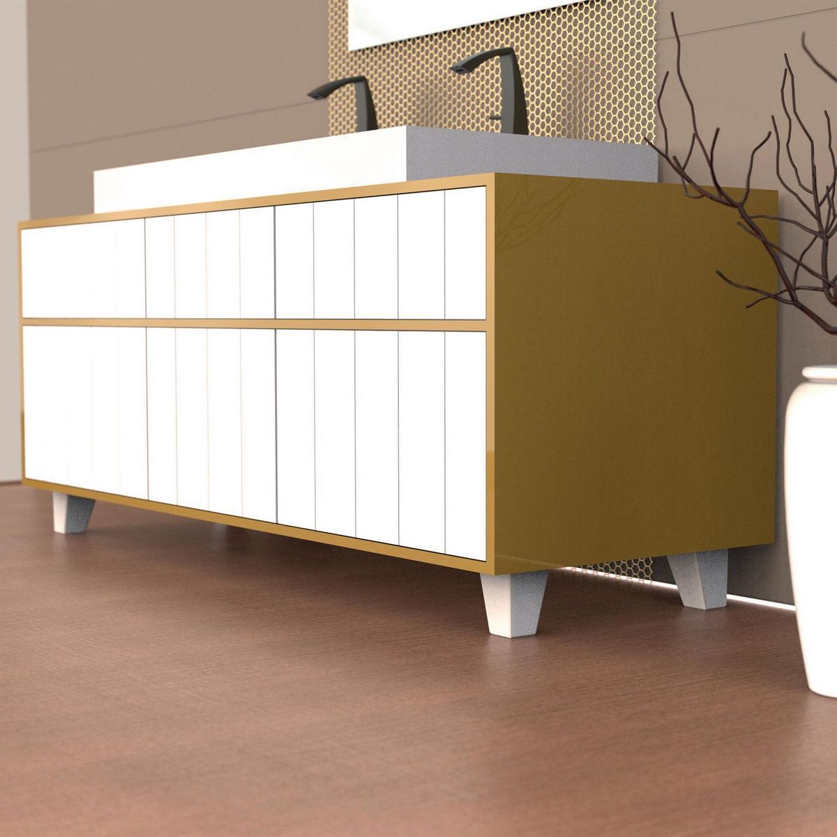 FIXSER - Pata Pot Abs 90Mm Blanco