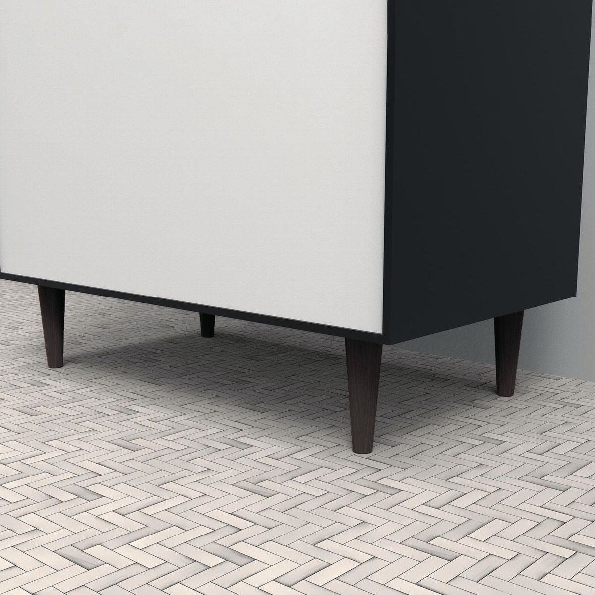 FIXSER - Pata Conica Abs 150Mm Negro