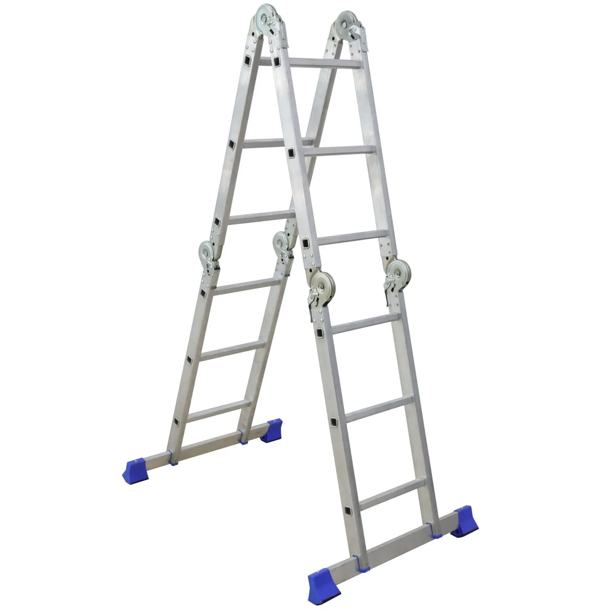 KARSON - Escalera Articulada de Aluminio 12 pasos