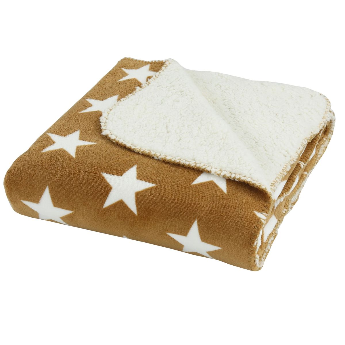 HOMY - MANTA ESTRELLA 125X150 BEIGE