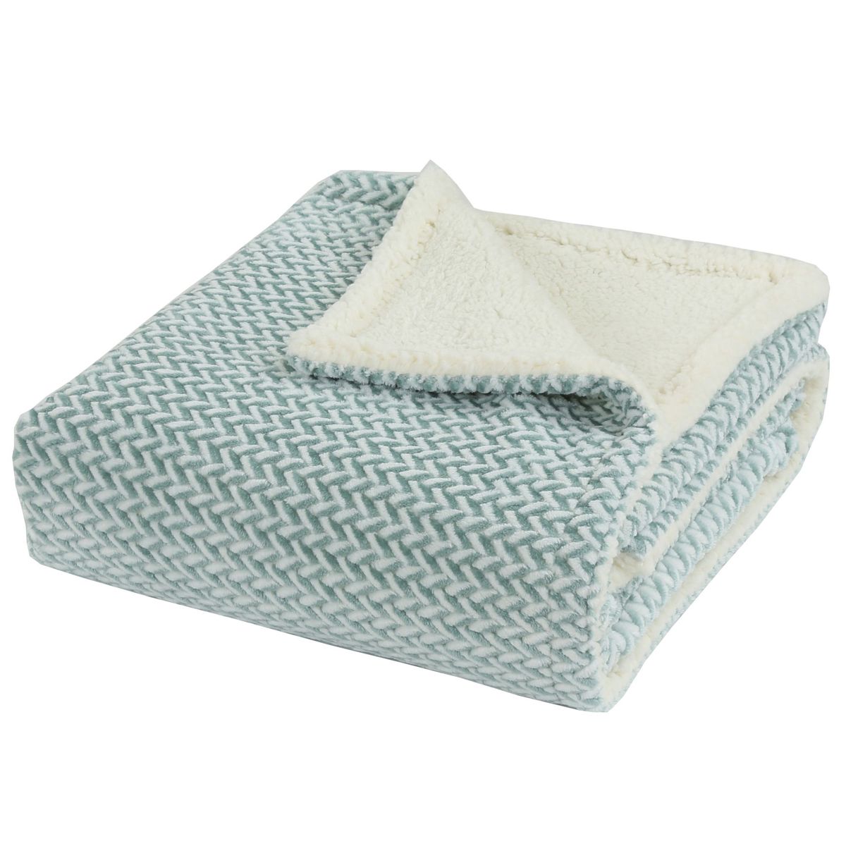 HOMY - MANTA ZIGZAG 125X150 AZUL