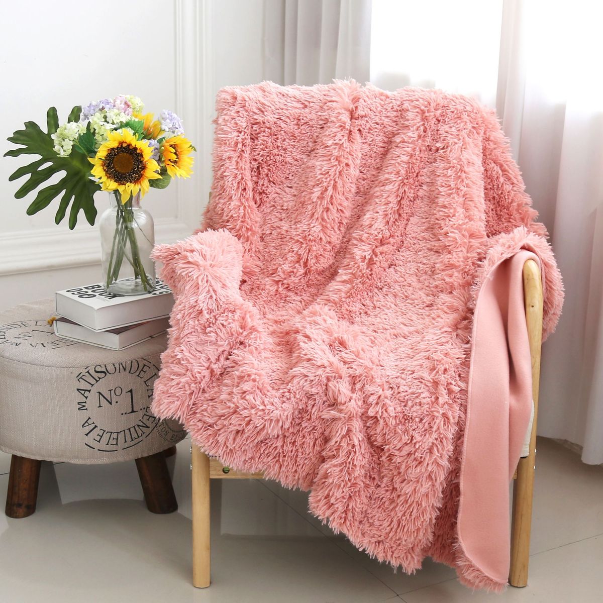 HOMY - MANTA JUVENIL 125X150 ROSA