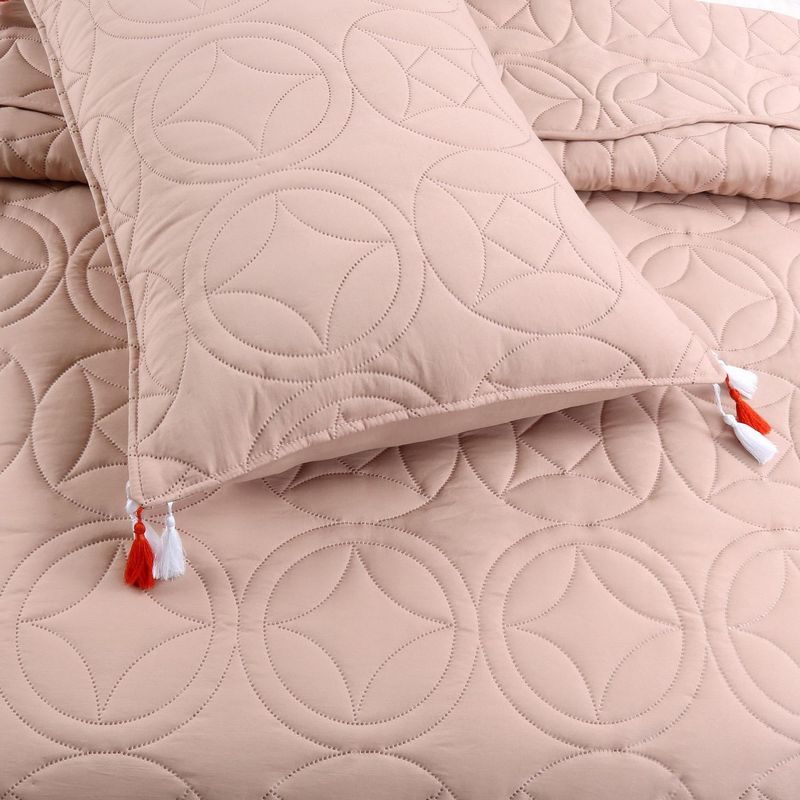 HOMY - Quilt Estampado Boho King Rosa