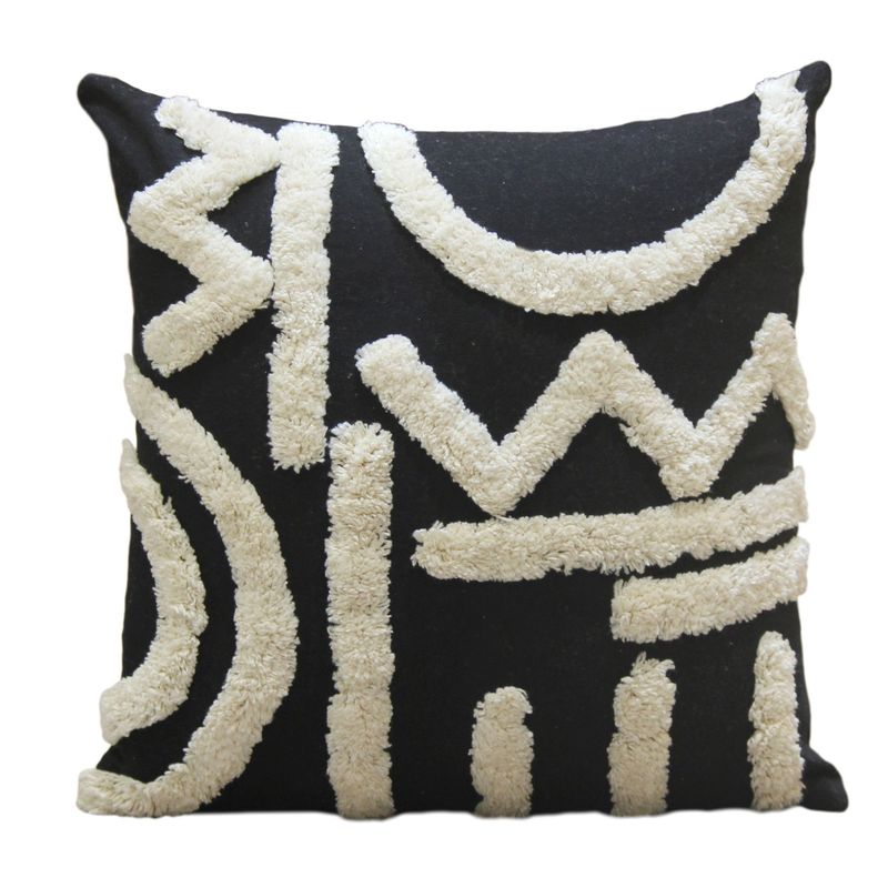 Cojín Estilo Negro/Blanco 45x45cm | Sodimac Falabella