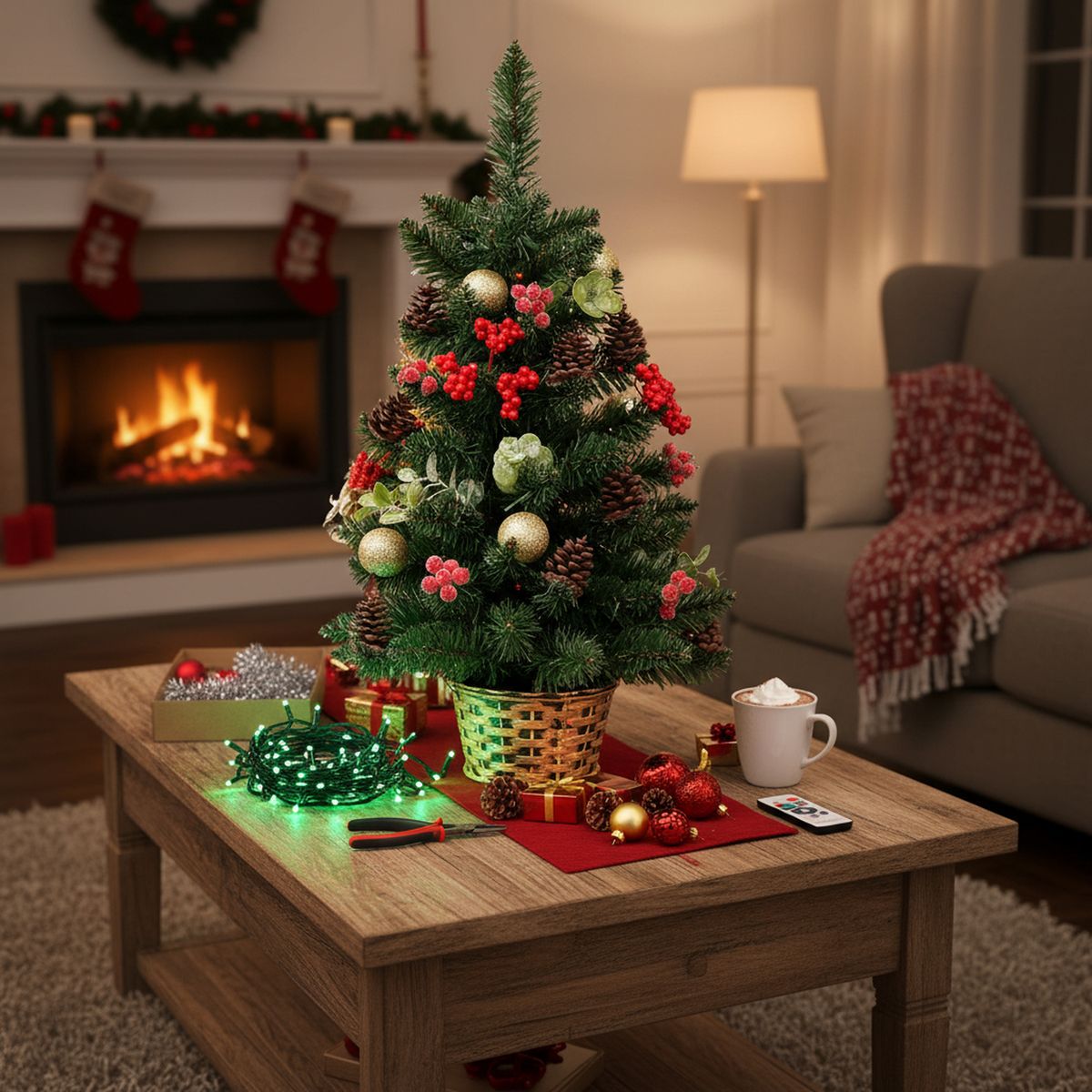 DEAR SANTA - Árbol de Navidad 60cm 68 Ramas