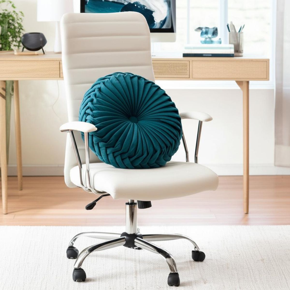 JUST HOME COLLECTION - Cojín Velvet Turquesa 45cm