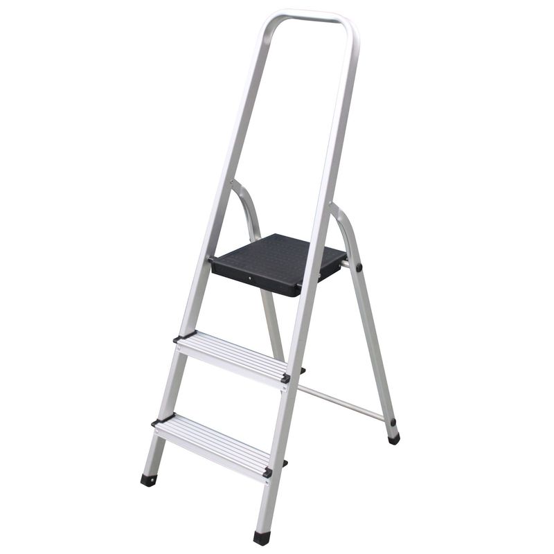 REDLINE - Escalera 3 Pasos Aluminio Plataforma