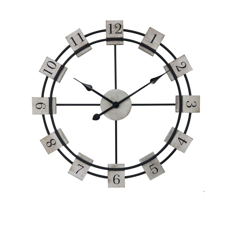 HOMY - Reloj de Pared Black and White 60cm