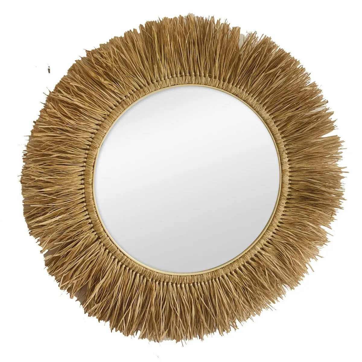 HOMY - Set x3 Espejos Ratan Natural