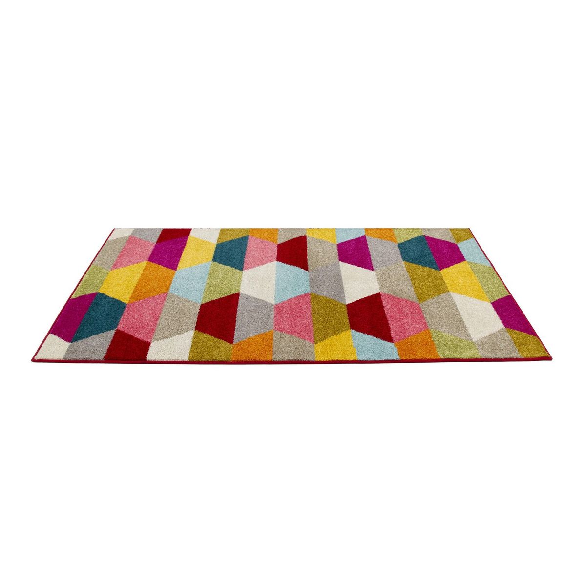 JUST HOME COLLECTION - Camino Lotto Blocks 50x220cm Multicolor