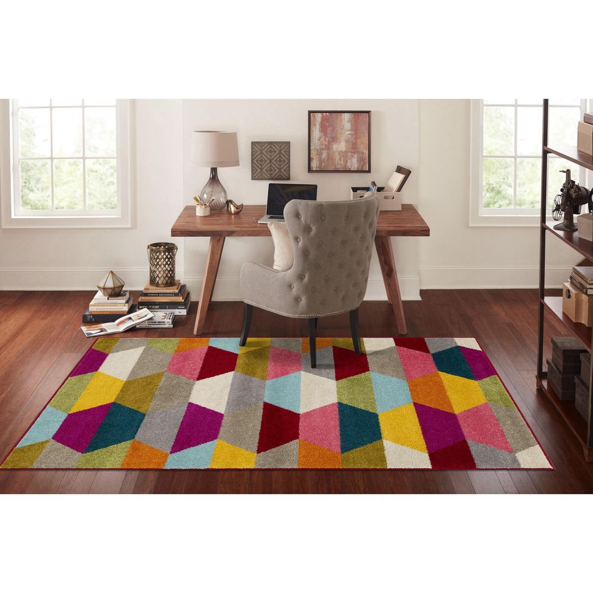 JUST HOME COLLECTION - Camino Lotto Blocks 50x220cm Multicolor