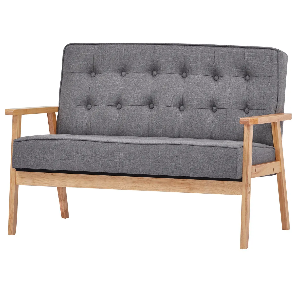 JUST HOME COLLECTION - Sofá 2 Cuerpos Hugo Gris Claro