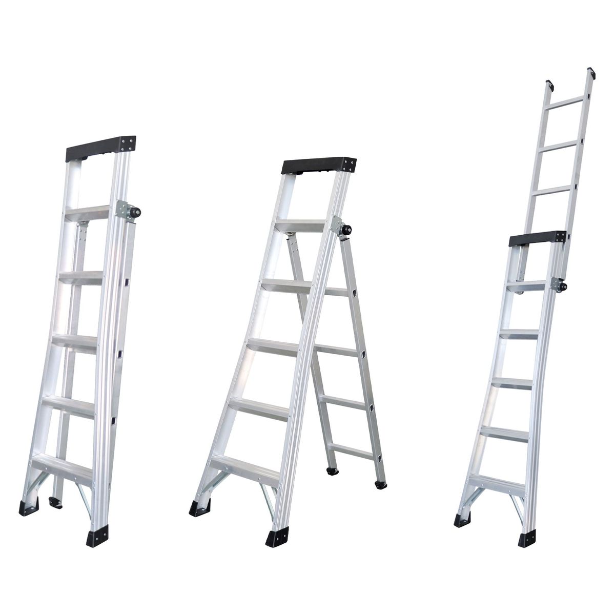 UBERMANN - Escalera Articulada de Aluminio 9 pasos