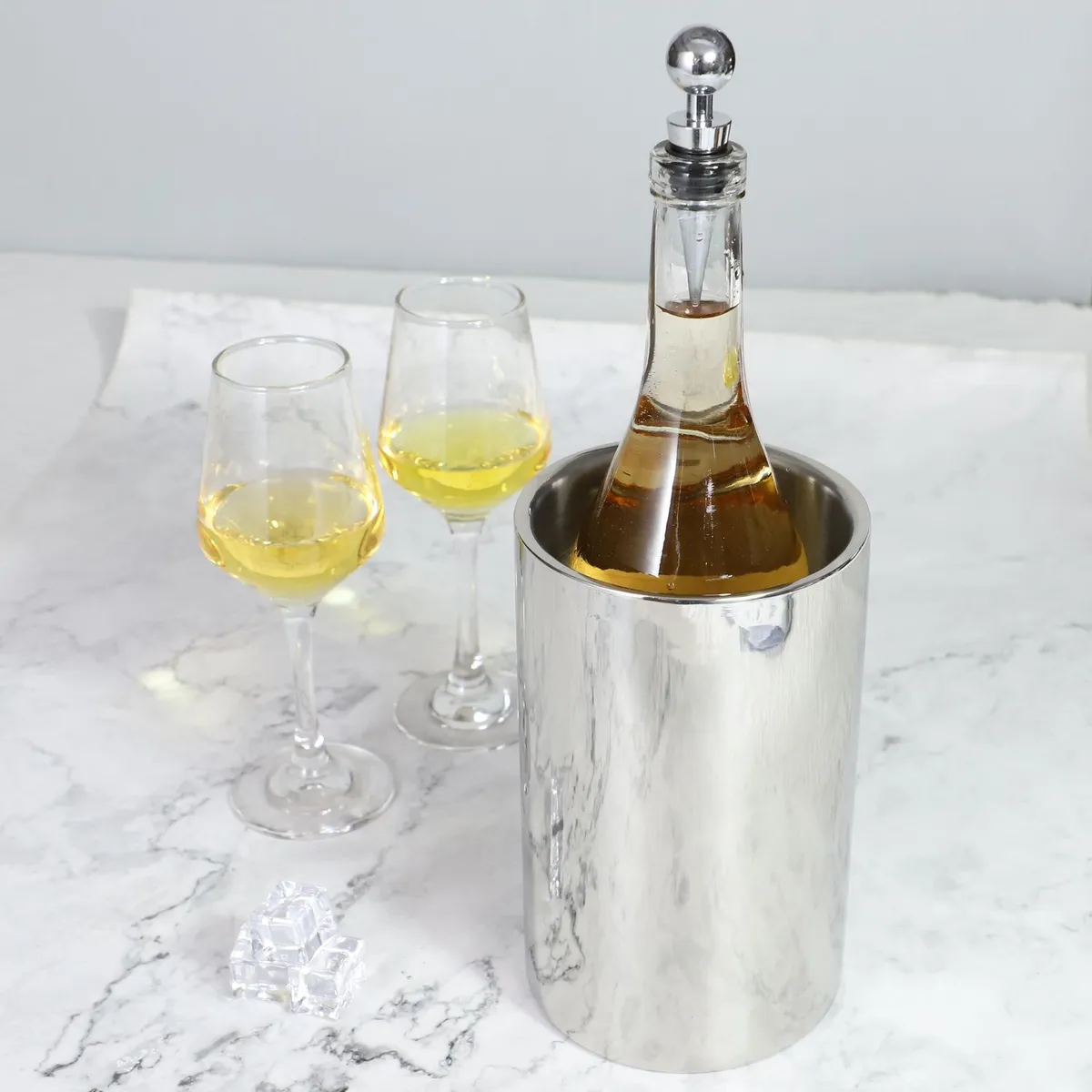 JUST HOME COLLECTION - Enfriador de Vino Acero Inoxidable