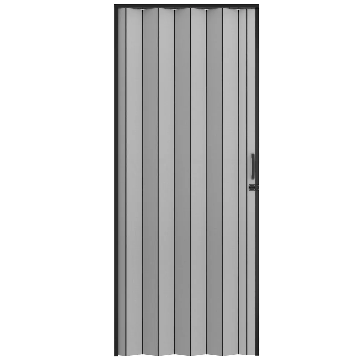 HOGGAN - Puerta Plegable PVC Mila 90X200 cm Lino Gris